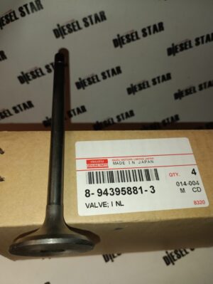Клапан впускной 4HL1, 6HL1, 4HJ1, 8-94395-881-2, ISUZU
