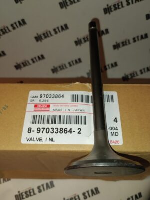 Клапан впускной 4HF1, 4HE1, 4HK1, 8-97033-864-2, ISUZU
