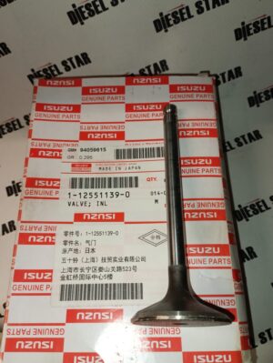 Клапан впускной 6BD1, 1-12551-139-0, ISUZU