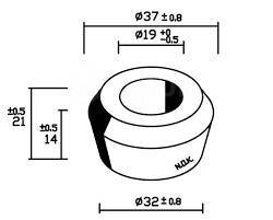 Втулка аммортизатора конусная 9-51631-014-0, ISUZU