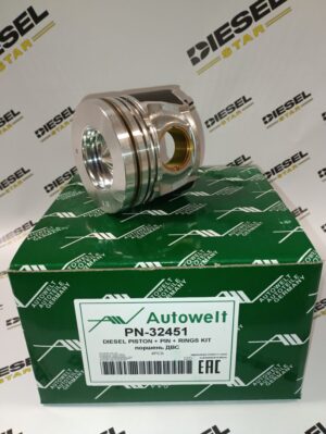 Поршень D4EA с кольцами, комплект 4 шт., 0.50, PN-32451, AUTOWELT
