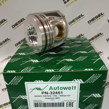 Поршень D4EA с кольцами, комплект 4 шт., 0.50, PN-32451, AUTOWELT