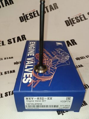 Клапан выпускной 1CDFTV, 13715-27010, NEV-832-EX, NIPPON MOTORS