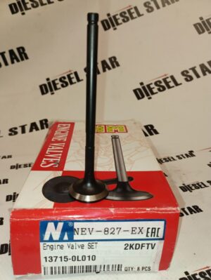 Клапан выпускной 2KDFTV, 13715-0L010, NEV-827-EX, NIPPON MOTORS
