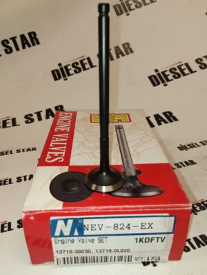 Клапаны выпускные 1KDFTV, 13715-30030, NEV-824-EX, NIPPON MOTORS
