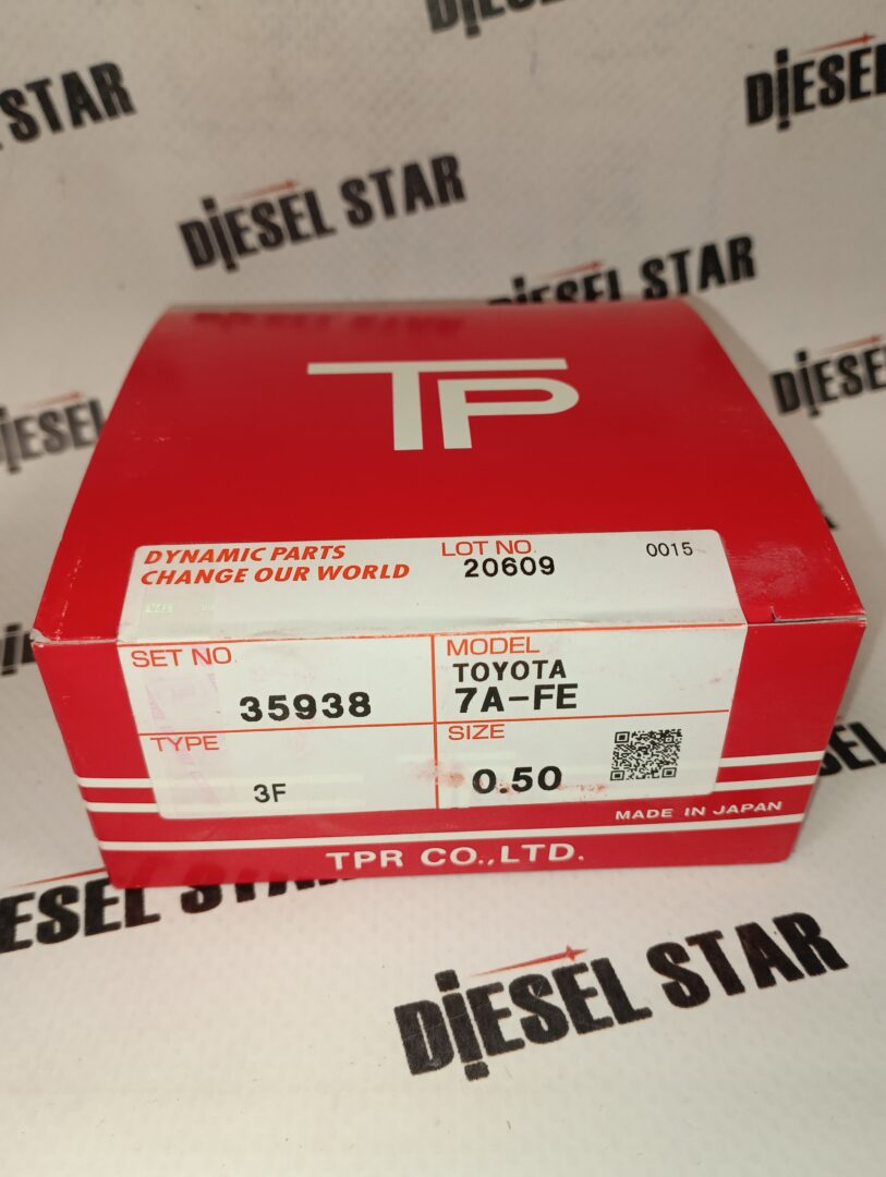 Кольца поршневые 4AFE, 7AFE, 0.50, TP 35938 Кольца поршневые 4AFE, 7AFE, 0.50, TP 35938