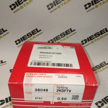 Кольца поршневые 2KDFTV, 0.50, TP 36049