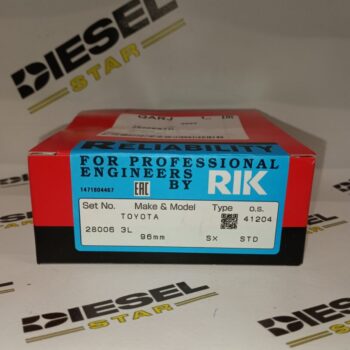 Кольца поршневые 3L, STD, RIK 28006 Кольца поршневые 3L, STD, RIK 28006