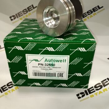 Поршень D4EB, STD, с кольцами, комплект 4 шт., PN-32550, AUTOWELT