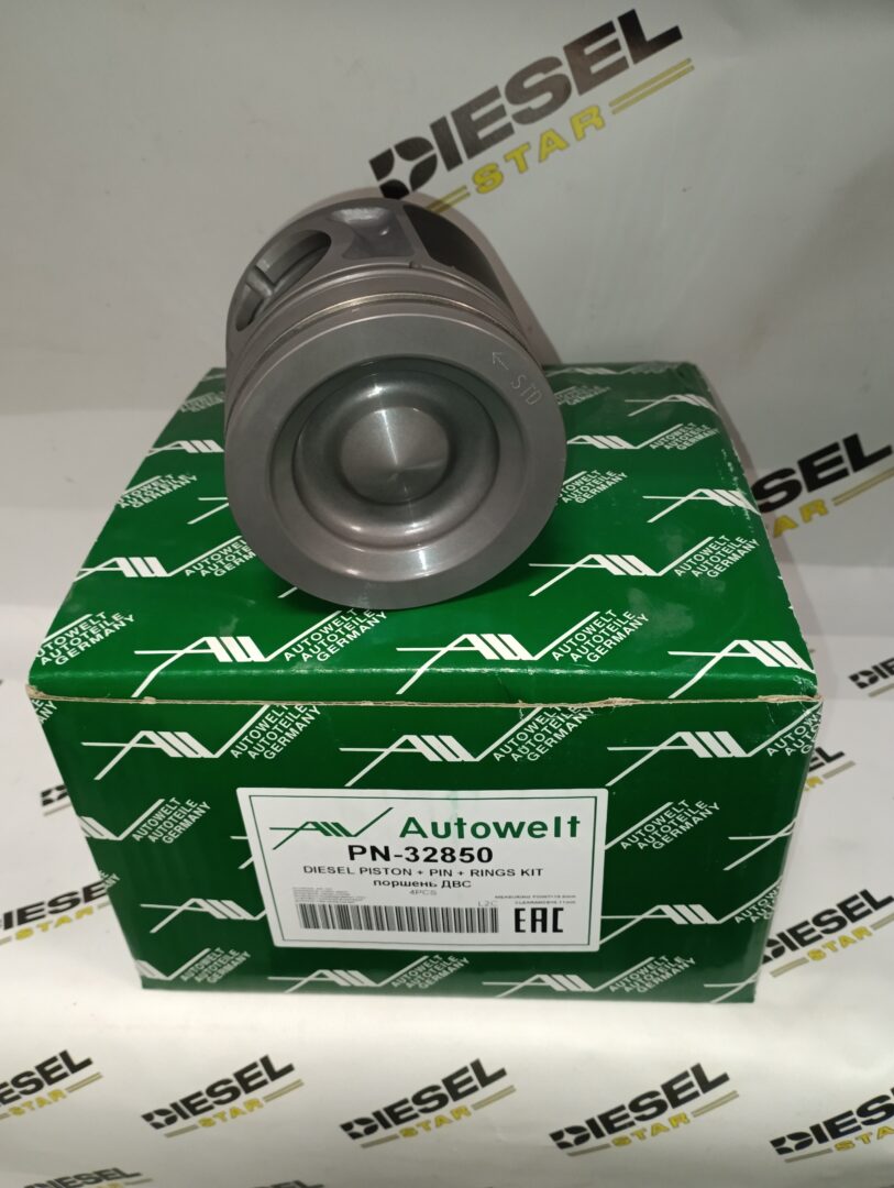 Поршень D4HB, STD, с кольцами, комплект 4 шт., PN-32850, AUTOWELT Поршень D4HB, STD, с кольцами, комплект 4 шт., PN-32850, AUTOWELT
