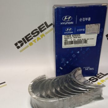 Вкладыши коренные D4BH, 4D56, STD, 21020-42032D, Hyundai/Kia