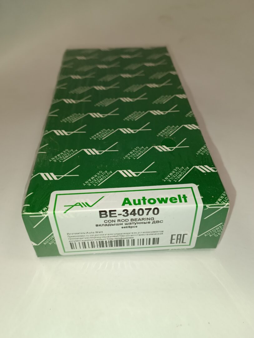 Вкладыши шатунные 1KZTE, 1KD-FTV, STD, BE34070, AUTOWELT Вкладыши шатунные 1KZTE, 1KD-FTV, STD, BE34070, AUTOWELT